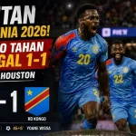 Difavoritkan meraih kemenangan, Portugal justru gagal mengamankan tiga poin setelah ditahan RD Kongo 1-1 di Stadion Houston. (SUARAMUSI.ID/RICKI)