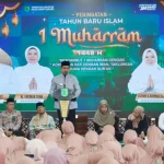 Pemerintah Kabupaten (Pemkab) Musi Banyuasin (Muba) menggelar peringatan Tahun Baru Islam 1 Muharram 1448 Hijriah, yang dipusatkan di Pendopoan Griya Bumi Serasan Sekate, pada hari Rabu, tanggal 17 Juni 2026. (SUARAMUSI.ID)